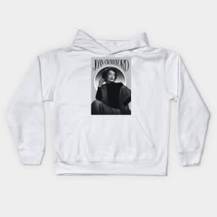 Joan Crawford (ver 2.) with the inscription Kids Hoodie